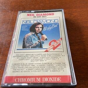 Vintage Neil Diamond His Very Best Cassette Tape 1970’s And 1980’s Pop Music